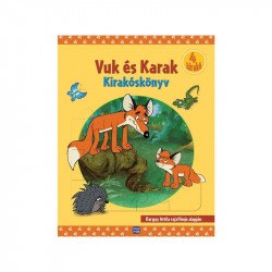 Vuk és Karak kirakós könyv Kifestő, matricaalbum Móra