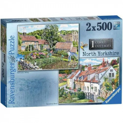 Puzzle 2x500 db - Kényelmes házikó no1 1000-2999 darabos puzzle Ravensburger