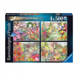 Puzzle 4x500 db - Boldog napok no4 1000-2999 darabos puzzle Ravensburger