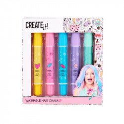 Create it! Hajkréta, 5 db /csomag Divat, ékszer, smink Slammer