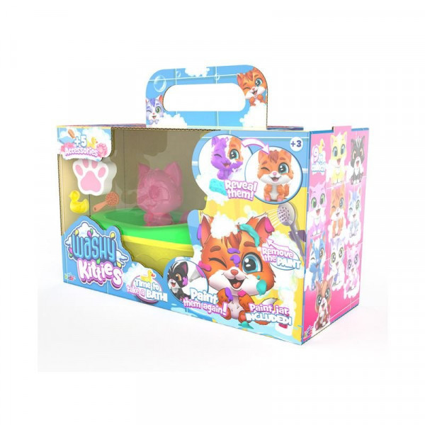 Pancsoló cicusok fürdőkáddal, Pinki