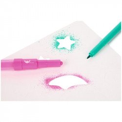 Fújó filctoll szett, A4, 3 tollal, Stitch Festés, színezés, rajzolás Slammer