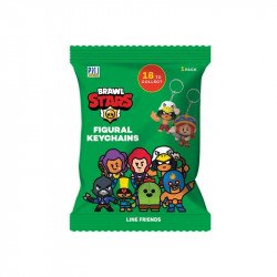 Brawl Stars meglepetés figura kulcstartó tasakban Gyűjthető Nincs