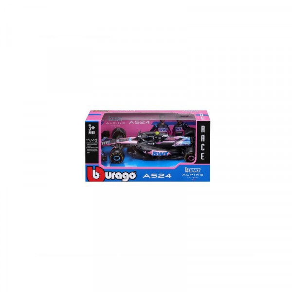 Bburago 1/43 F1 versenyautó - BWT Alpine F1 Team A524 (2024)