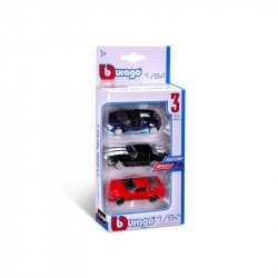 Bburago 1/64 autók, 3 db/csomag Autó, jármű Bburago