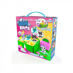 Pancsoló cicusok, jacuzzival Állatfigura, állatszett Nincs