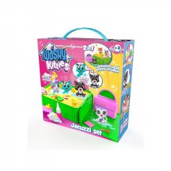 Pancsoló cicusok, jacuzzival Állatfigura, állatszett Nincs