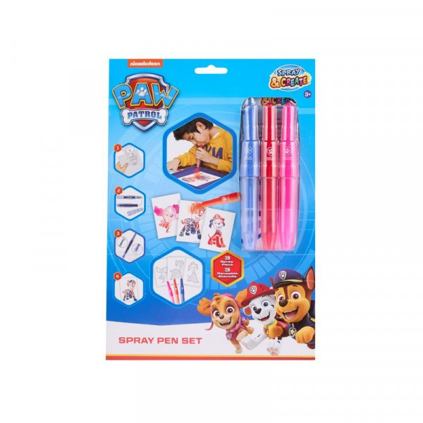 Fújó filctoll szett, A4, 3 tollal, Mancs őrjárat