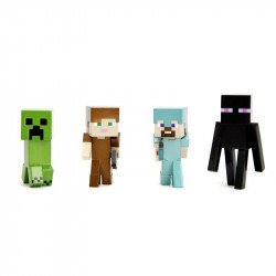 Minecraft Figurák 5cm-es, fém Gyűjthető JADA