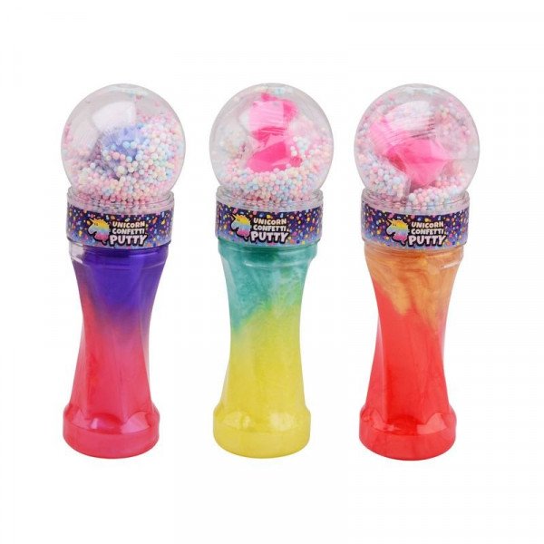 Putty henger unikornissal és szivacsgyöngyökkel