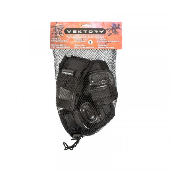 Védőfelszerelés 6 db-os szett fekete