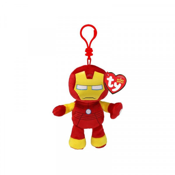 Beanie Babies clip plüss IRON MAN, Clip 8, 5 cm