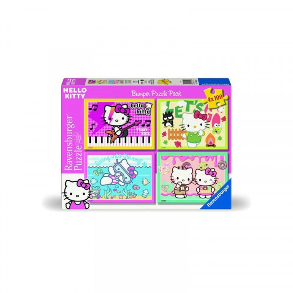 Puzzle 4x100 - Hello Kitty