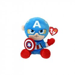 Beanie Babies SOFT plüss CAPTAIN AMERICA, 15 cm 20 cm alatt TY