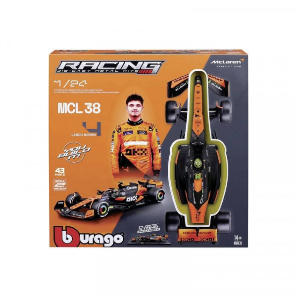 Bburago 1 /24 F1 KIT versenyautó pilótával - Mclaren MCL38