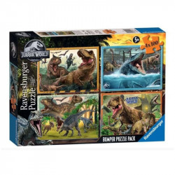 Puzzle 4in1 - Jurassic world 100-499 darabos puzzle Ravensburger