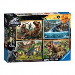 Puzzle 4in1 - Jurassic world 100-499 darabos puzzle Ravensburger