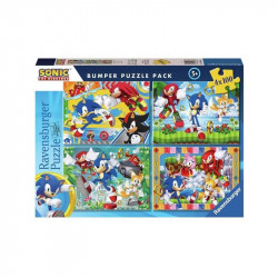 Puzzle 4x100 - Sonic 100-499 darabos puzzle Ravensburger