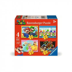 Puzzle 4in1 - Super Mario 100-499 darabos puzzle Ravensburger