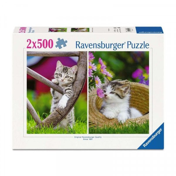 Puzzle 2x500 db - Kiscicák vidéken