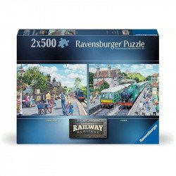 Puzzle 2x500 db - Vasút no1 500-999 darabos puzzle Ravensburger