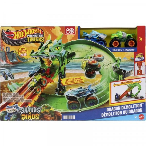 Hot wheels Monster trucks sárkányfutam pályaszett