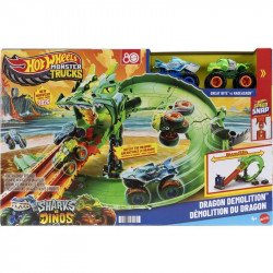 Hot wheels Monster trucks sárkányfutam pályaszett Autópálya, parkolóház Hot Wheels