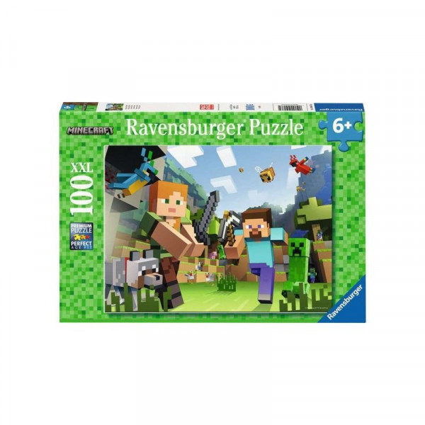 Puzzle 100 db - Minecraft Steve és Alex