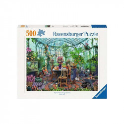 Puzzle 500 db - Reggel az üvegházban 500-999 darabos puzzle Ravensburger
