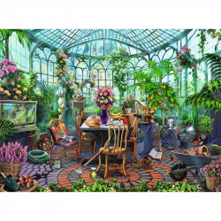 Puzzle 500 db - Reggel az üvegházban 500-999 darabos puzzle Ravensburger