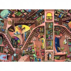 Puzzle 500 db - Nevetséges könyvtár 500-999 darabos puzzle Ravensburger