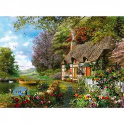 Puzzle 1500 db - Vidéki házikó 1000-2999 darabos puzzle Ravensburger
