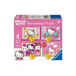 Puzzle 4in1 - Hello Kitty 100-499 darabos puzzle Ravensburger