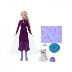 Jégvarázs - Elza és a kis jegesmackó Baba, babakocsi Mattel
