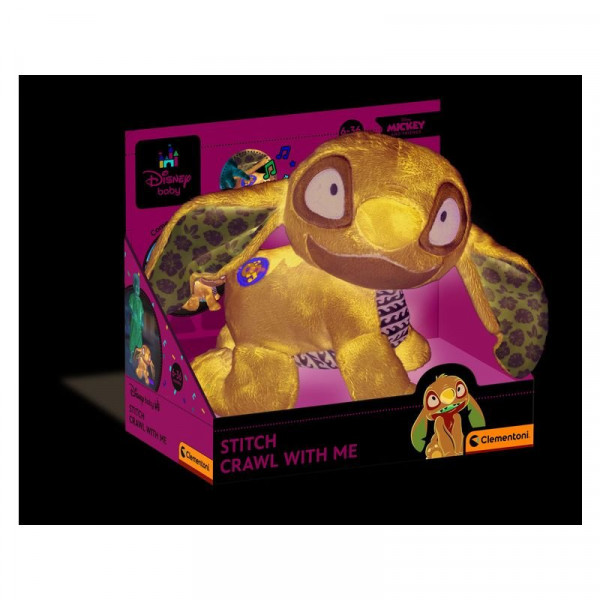Baby Clementoni Stitch mászó plüssfigura