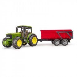 John Deere 6920 traktor billenő pótkocsi Autó, jármű Bruder