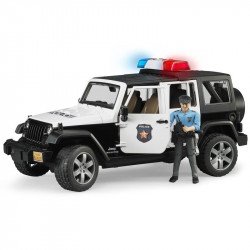 Jeep Wrangler Unlimited Rubicon rendőrautó rendőrrel és L +S modullal Autó, jármű Bruder