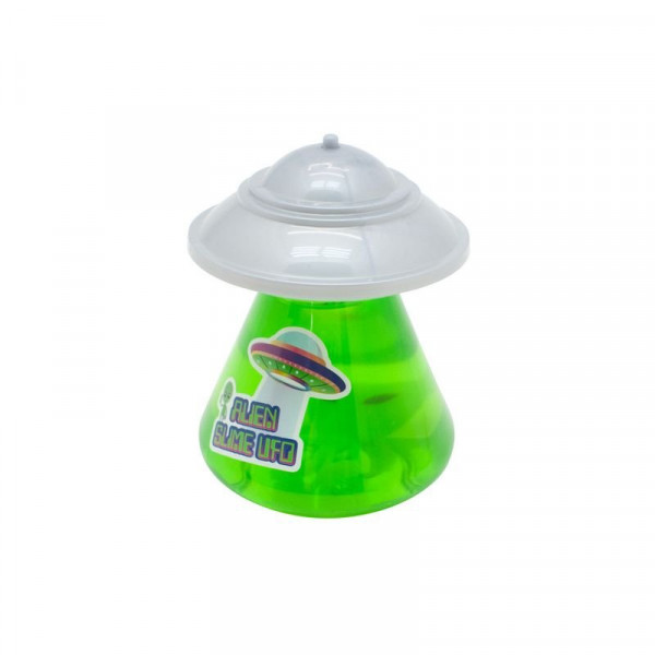 Slime színes LED lámpával és sötétben világító UFO-val