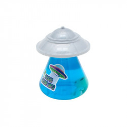 Slime színes LED lámpával és sötétben világító UFO-val