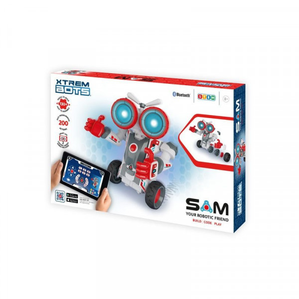 Sam - építhető robot (130 db), telefonról irányítható