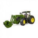 John Deere 7R 350 traktor homlokrakodóval