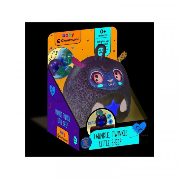 Baby Clementoni Ragyogj kis plüss - bárány Baby Clementoni Ragyogj kis plüss - bárány