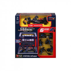 Bburago 1/43 F1 versenyautó - Red Bull RB20 bokszutca