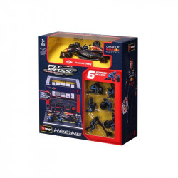 Bburago 1/43 F1 versenyautó - Red Bull RB20 bokszutca