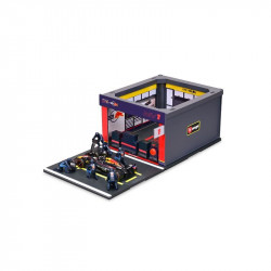 Bburago 1/43 F1 versenyautó - Red Bull RB20 bokszutca