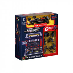 Bburago 1/43 F1 versenyautó - Red Bull RB20 bokszutca