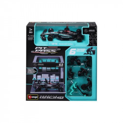Bburago 1/43 F1 versenyautó - MB AMG W15 E Performance bokszutca