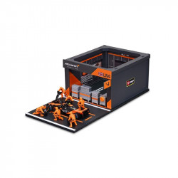 Bburago 1/43 F1 versenyautó - Mclaren MCL38 bokszutca