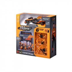 Bburago 1/43 F1 versenyautó - Mclaren MCL38 bokszutca