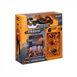 Bburago 1/43 F1 versenyautó - Mclaren MCL38 bokszutca
